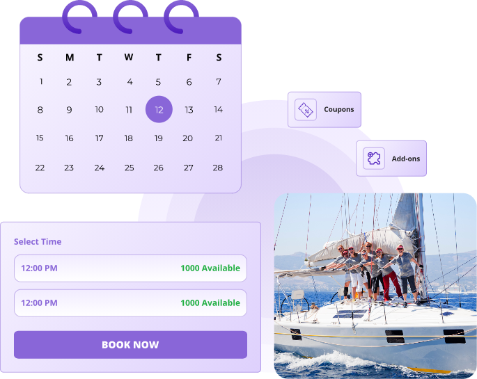 sailing activity booking software