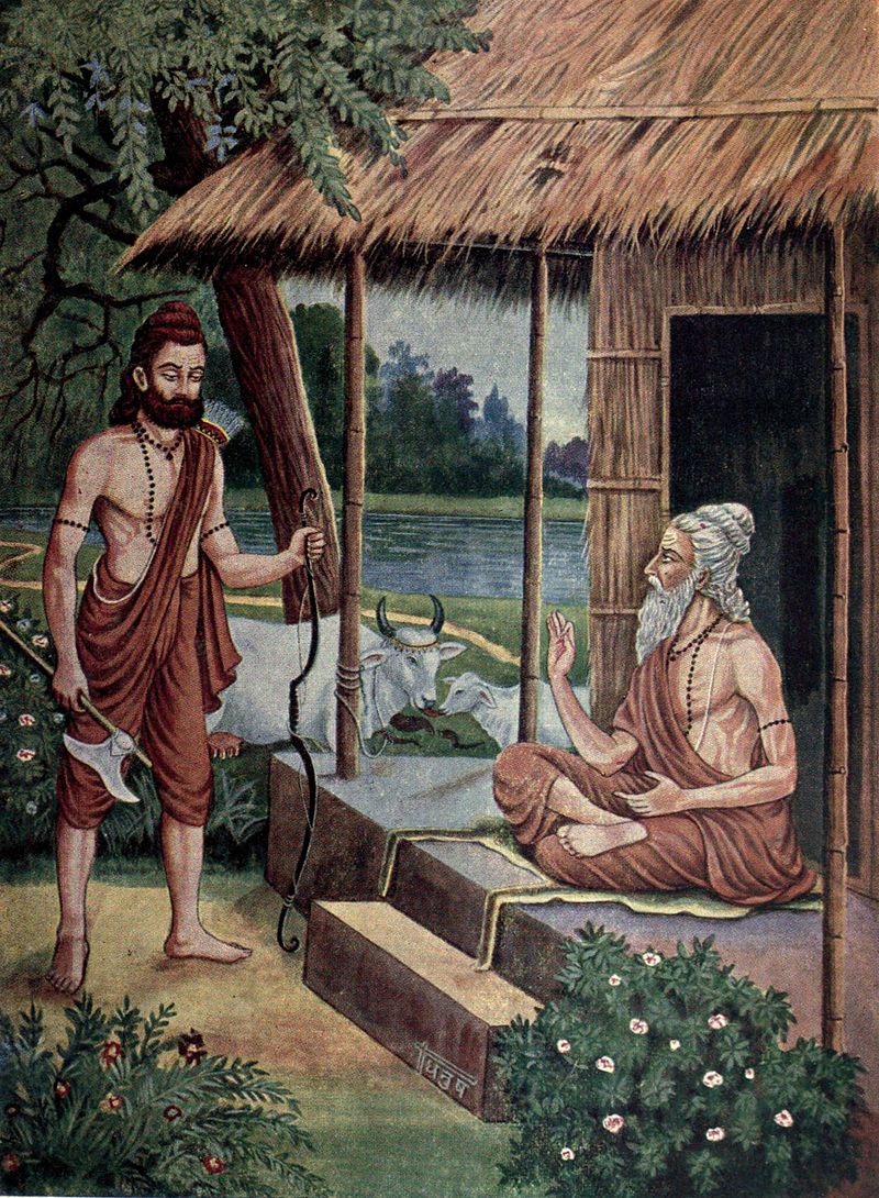 Jamadagni_telling_Parasuram_about_kartyaveerarjun