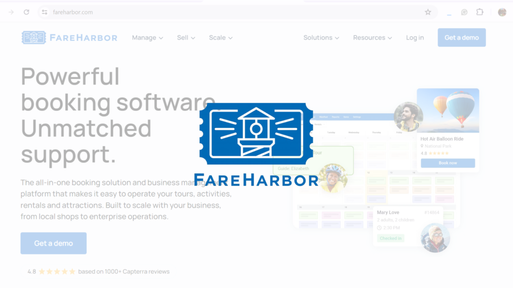 Fareharbor - small tour operator software